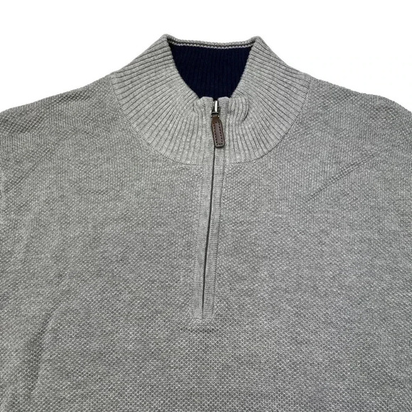 Club Room Soft Grey Heather Cotton Mens Sweater Size Small - Picture 3 of 10
